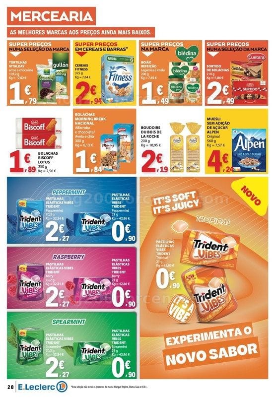 Antevisão Folheto E-LECLERC Promoções de 13 a 19 agosto